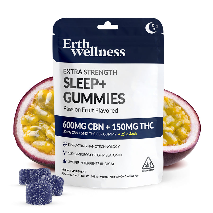 Erth Wellness- SLEEP + Gummies - CBN + THC + Live Resin