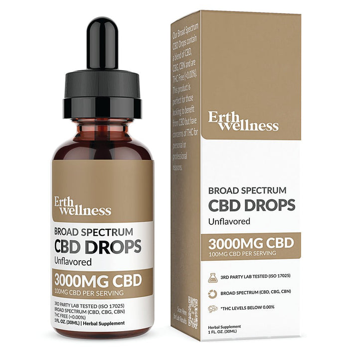 Erth Wellness CBD Drops - Unflavored