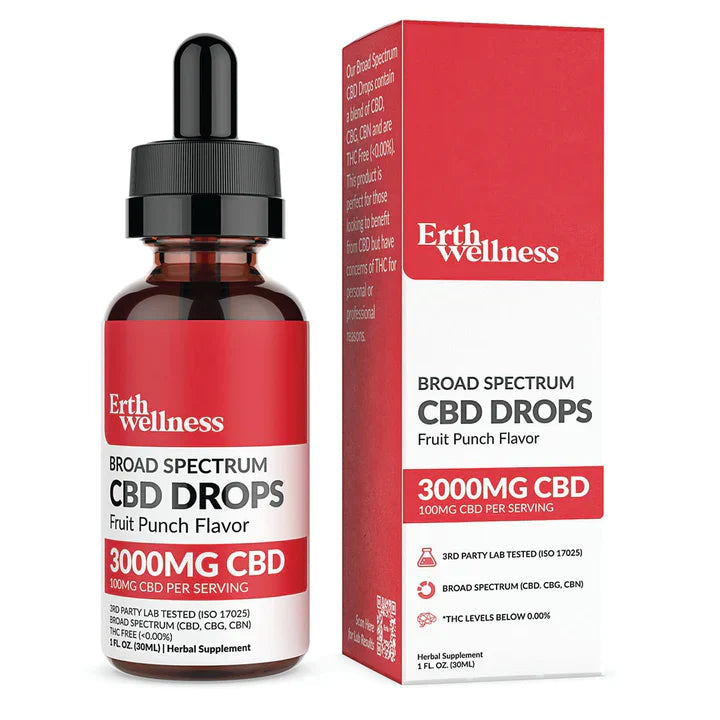 Erth Wellness CBD Drops - Fruit Punch