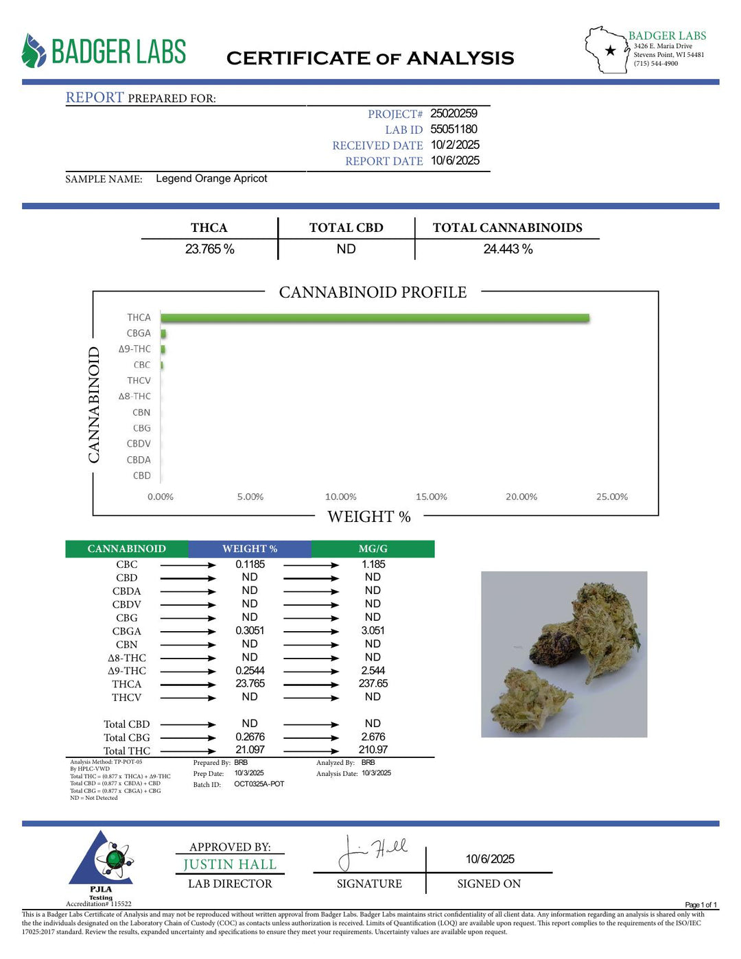 COA PDF (converted to JPEG)