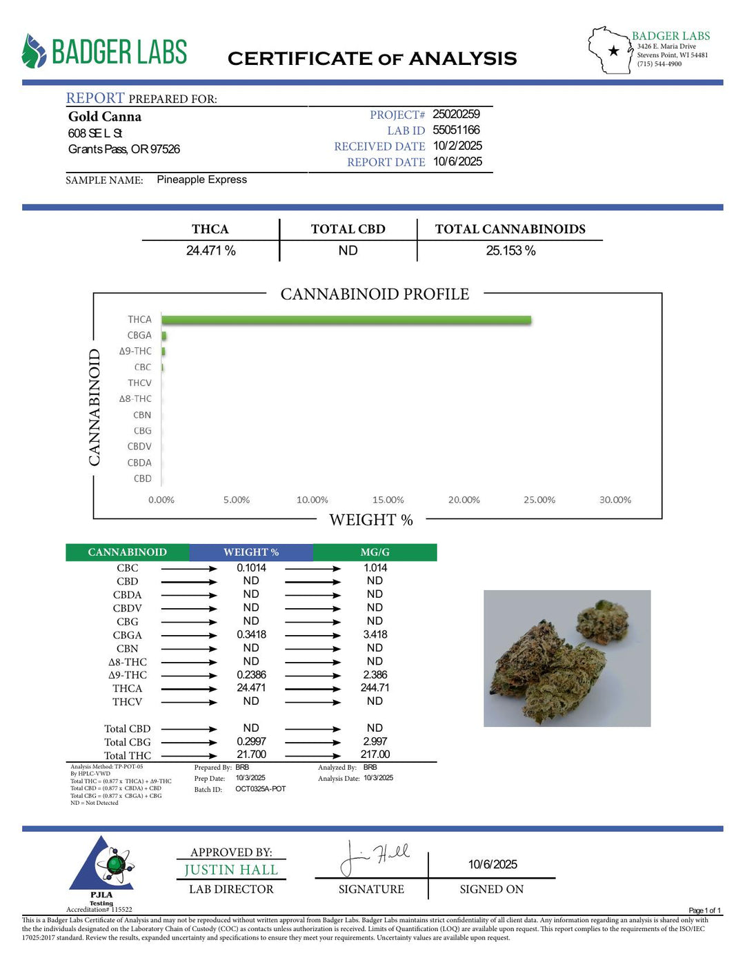 COA PDF (converted to JPEG)