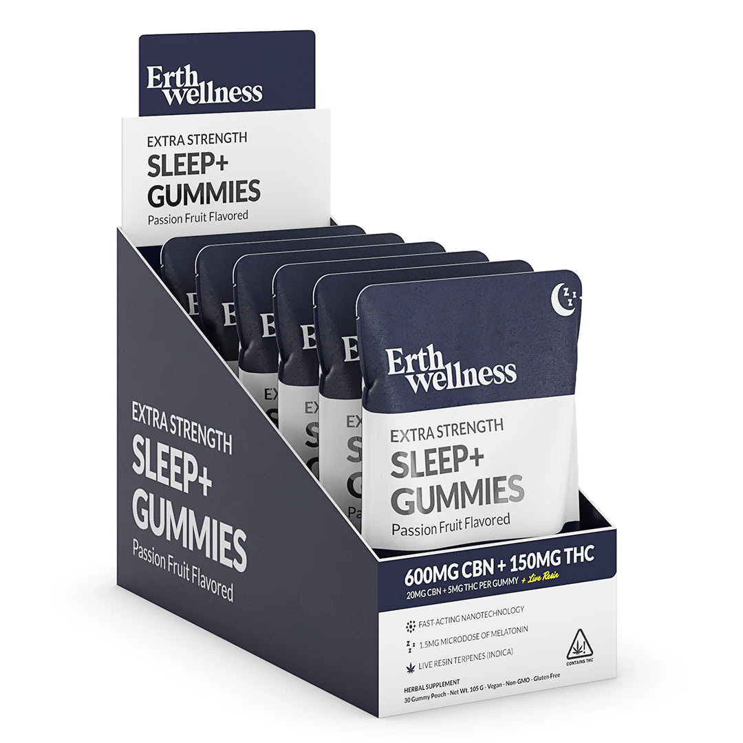 Erth Wellness- SLEEP + Gummies - CBN + THC + Live Resin