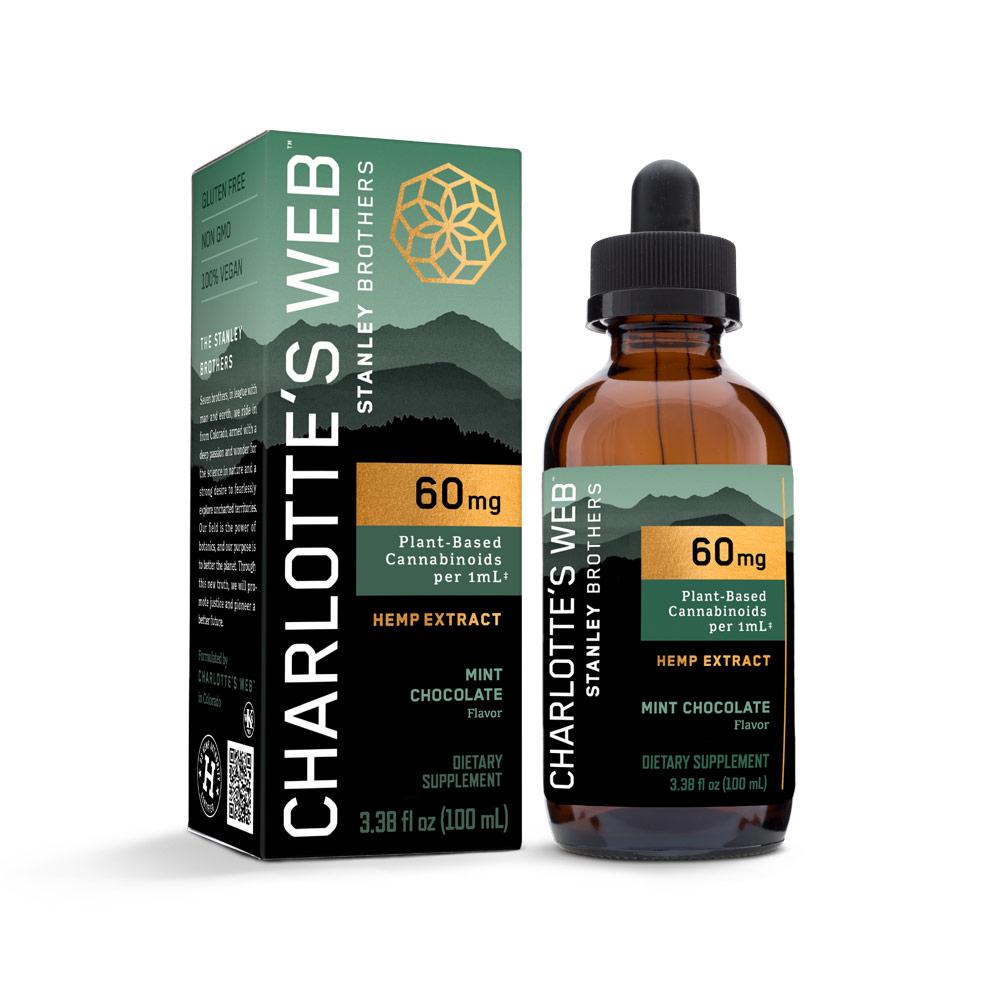 Charlotte's Web CBD Oil: 60mg (Mint Chocolate) 6000mg⎢100mL